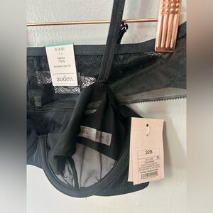 Auden Sheer Black Fashion Lingerie Set